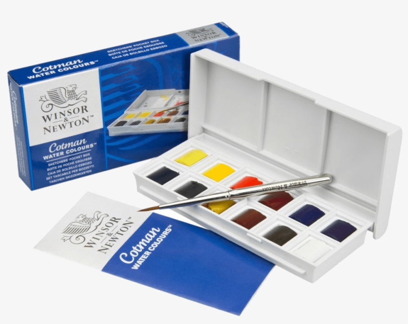 Winsor And Newton Cotman Water Colour Sketcher's Pocket - Winsor And Newton Watercolor 12 Set, transparent png