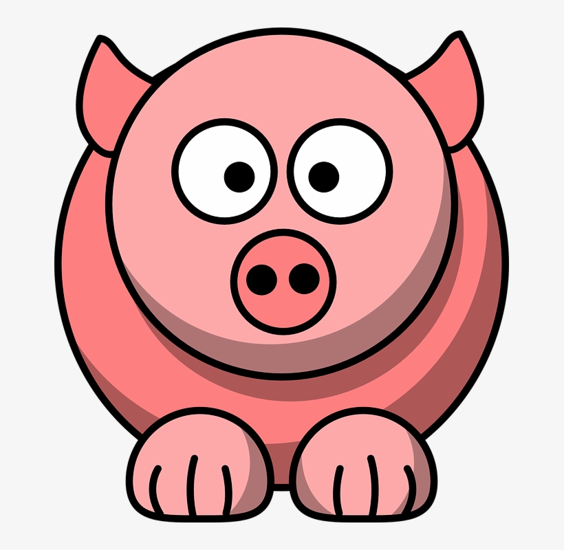Custom Pink Pig Cartoon Throw Blanket, transparent png