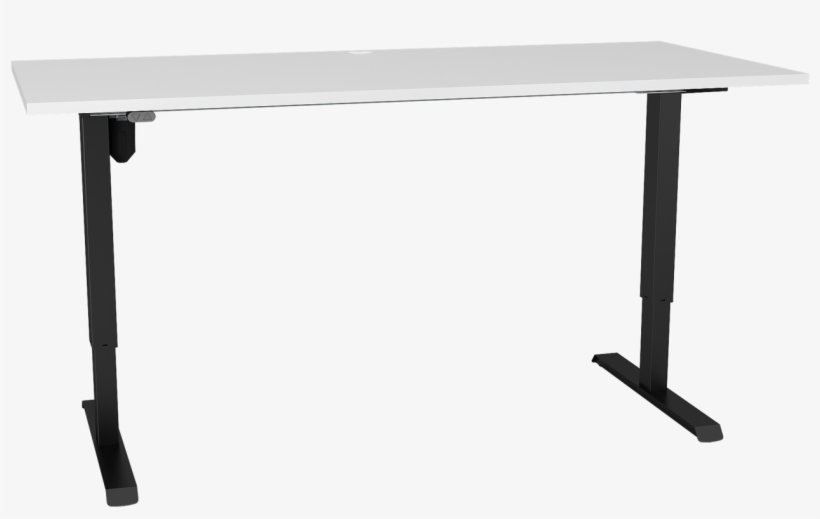 Article With Tag White Table Top Fridge - Conset 501-33 Height Adjustable Desk 1800 X 800 White, transparent png