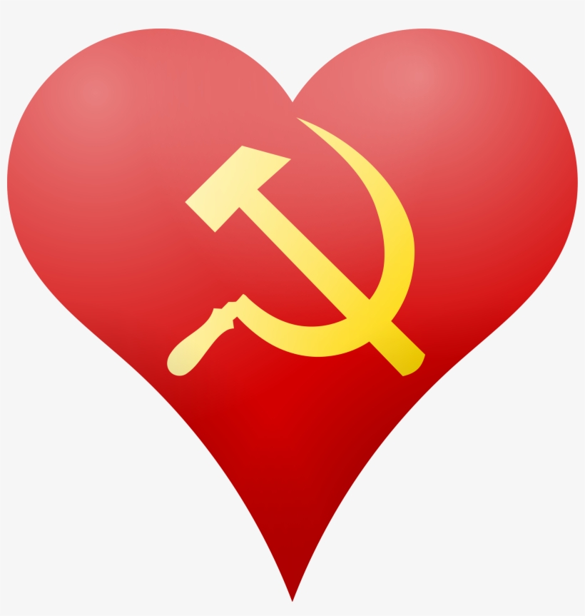 Open - Heart With Hammer And Sickle, transparent png