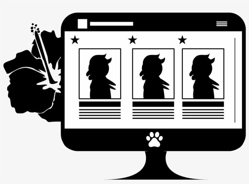 Fursona Icon Featured In Social Media Icon - Silhouette, transparent png