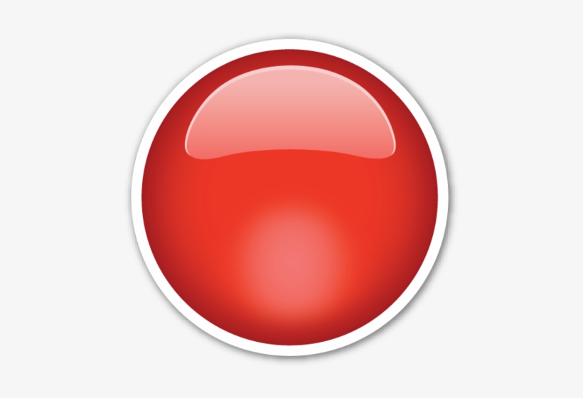 Large Red Circle Emoji Stickers, Smiley, Red, Smileys, Red Circle