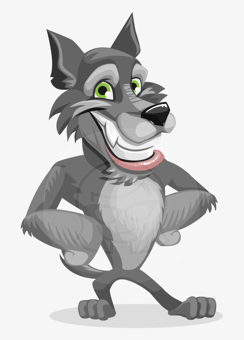 Wolf Character Wolfie Paws Graphicmama - Cartoon, transparent png