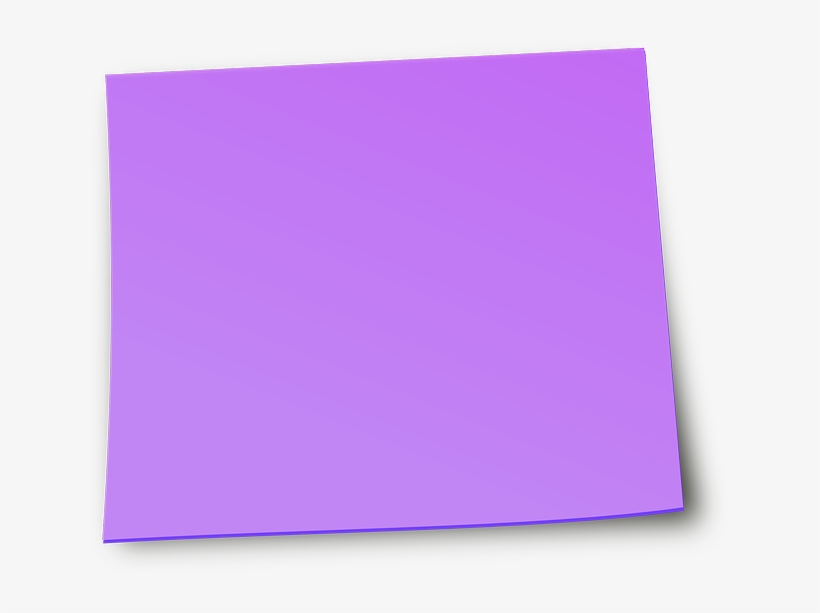 Wisc Online Oer Stickynotepurple - Construction Paper, transparent png