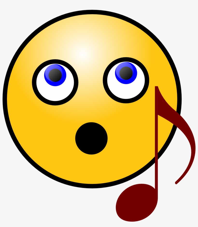Smiley Face Clip Art Images - Singing Face Clip Art, transparent png