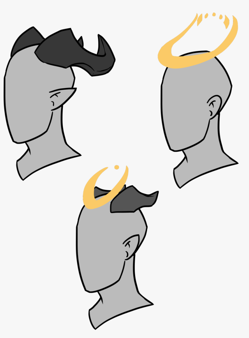 As Usual Demons Have Big Horns That Can Twist Into - Cartoon, transparent png