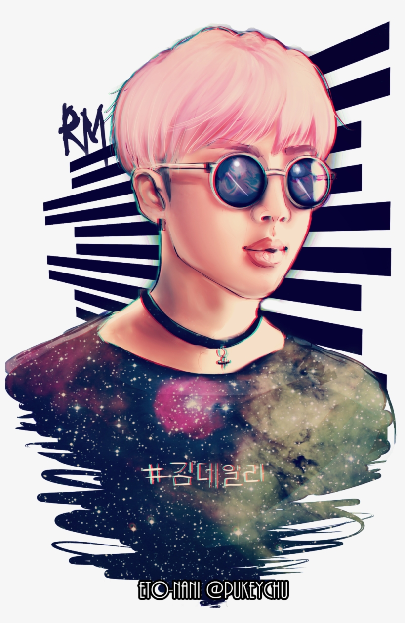 Taehyung Drawing Watercolor - Kim Namjoon Fanart, transparent png