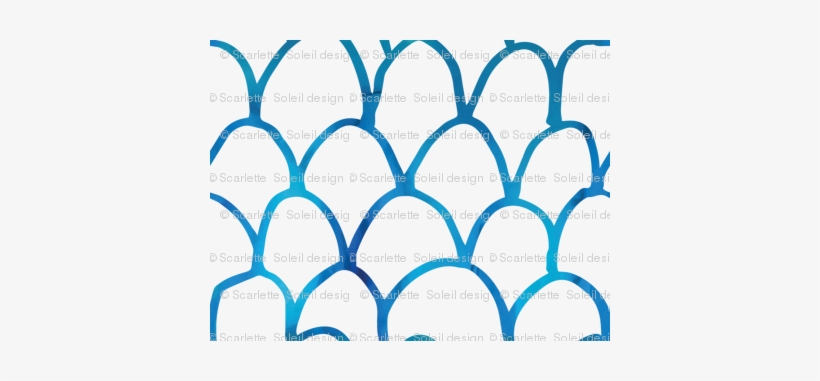 Watercolor Scallop/fish Scale Pattern - Watercolor Painting, transparent png