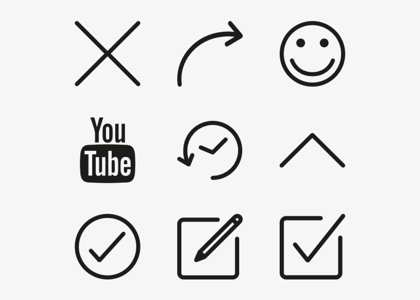 Multimedia Element Set - Menu Icon, transparent png