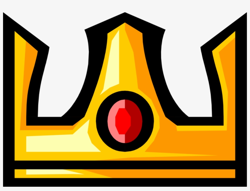 Vector Illustration Of Crown Symbolic Monarch Or Royalty - Emblem, transparent png