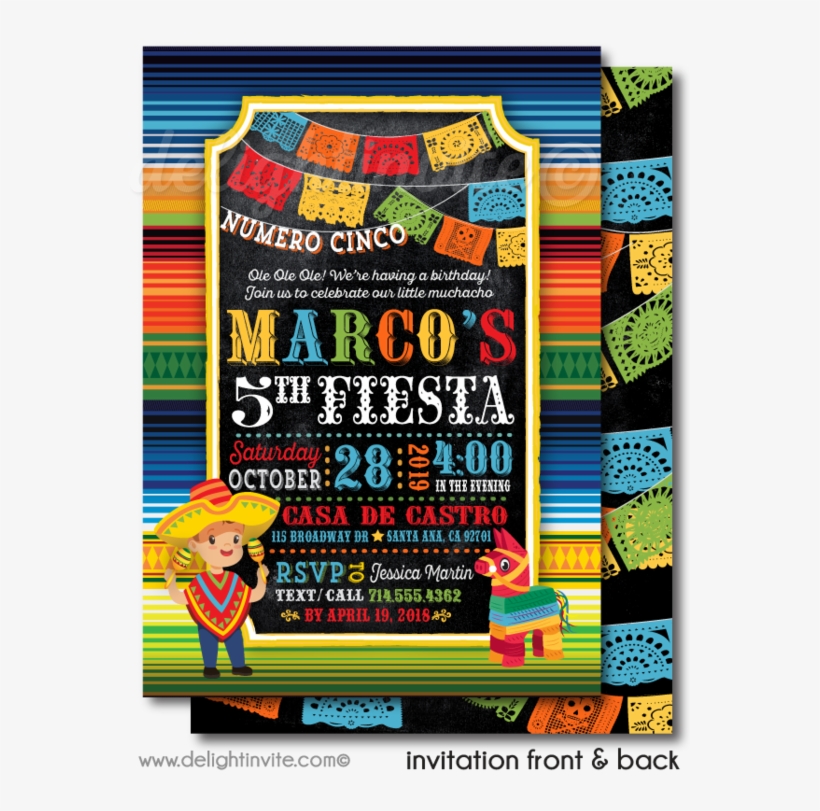 Papel Picado Flags Fiesta Boy Birthday Invitations - Papel Picado, transparent png