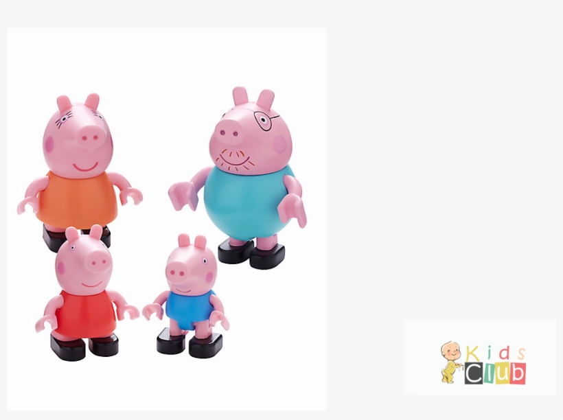 Peppa Family Construction Figure Pack, transparent png