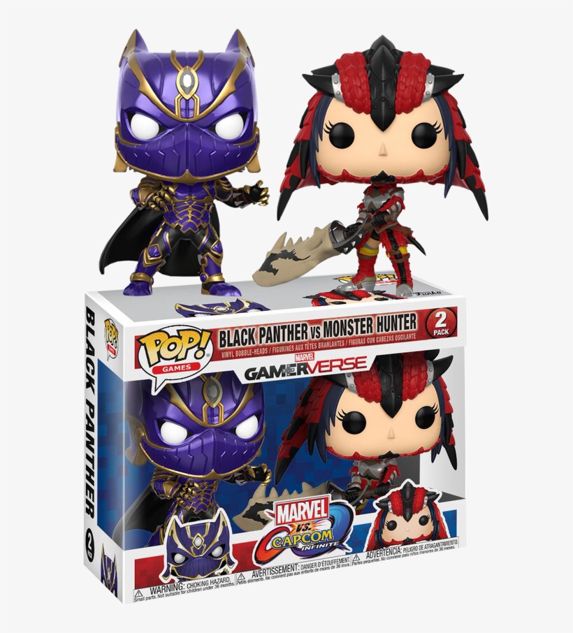 Black Panther Clipart Marvel Vs Capcom - Monster Hunter Pop Vinyl, transparent png