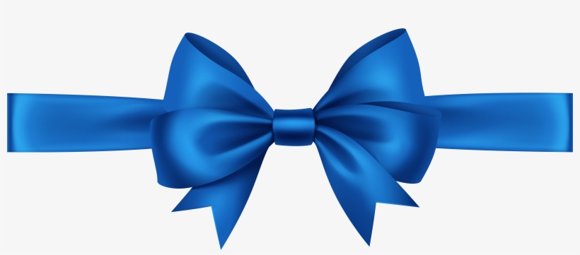 Clipart Bow Blue - Blue Ribbon Transparent, transparent png