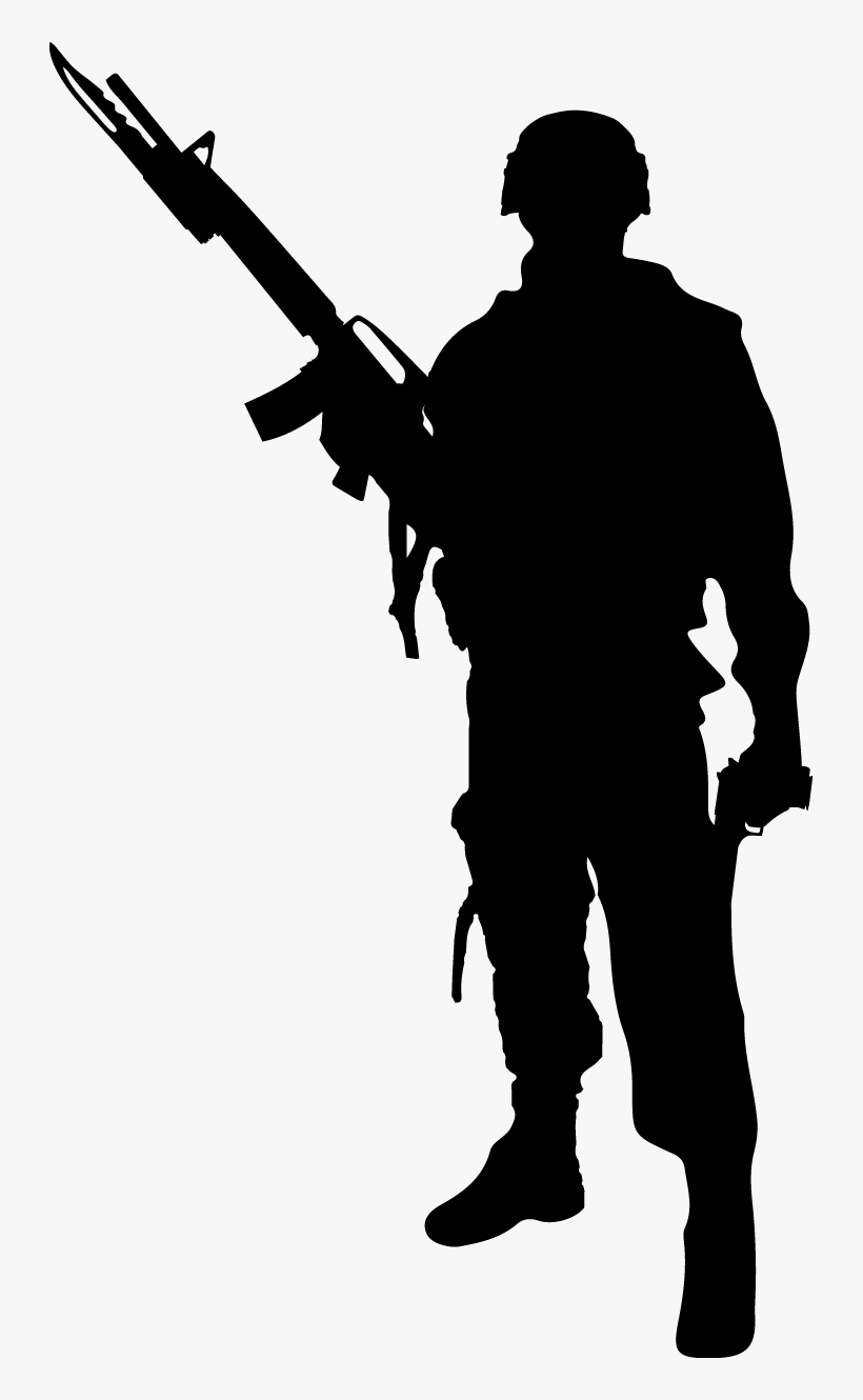 Soldier Silhouette Png, transparent png