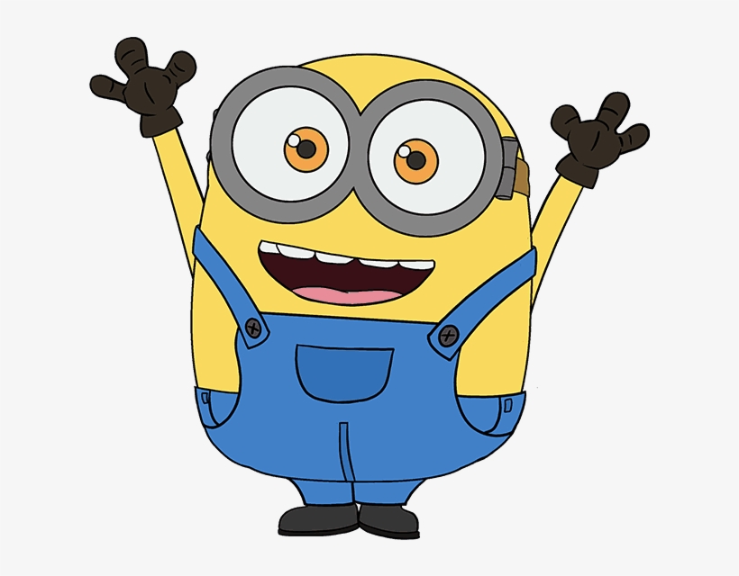 Picture Freeuse Stock How To Draw Bob The Minion Easy - Draw Minions, transparent png