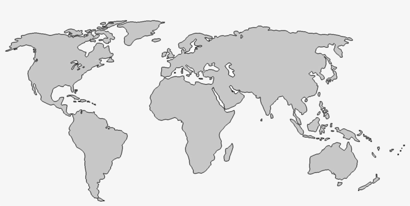 Map Of The World Unlabeled