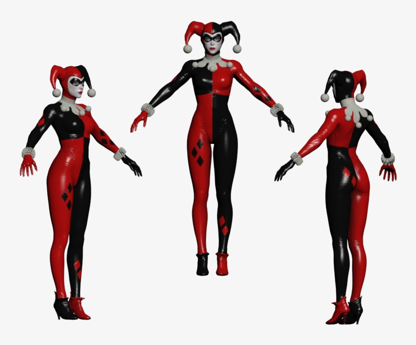 Download Zip Archive - Harley Quinn Arkham Knight Model, transparent png