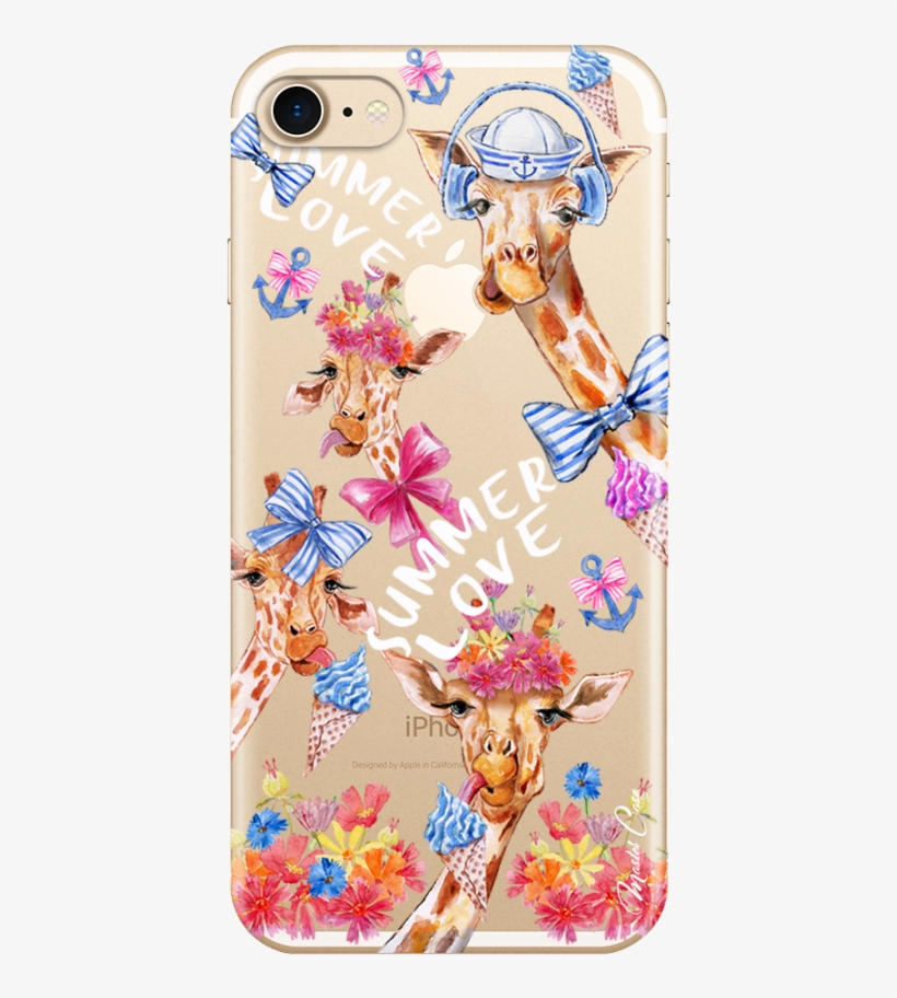 Coque Iphone 7plus/8plus Summer Watercolor Pattern - Mobile Phone Case, transparent png