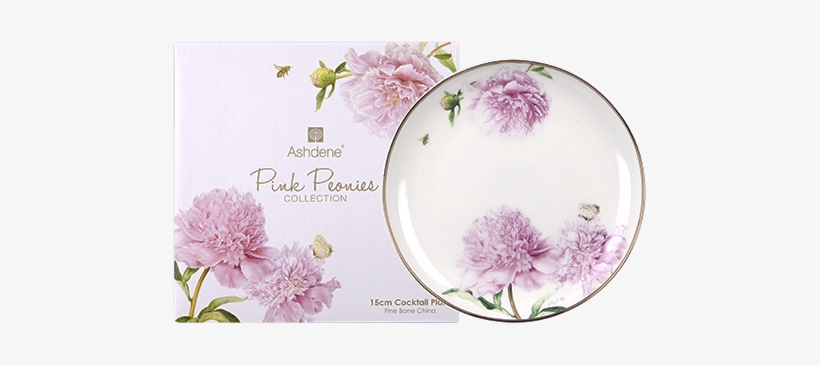 16967 15cmplate Pinkpeonies Pp Ashdene - Ashdene Pink Peonies Plate 15cm, transparent png