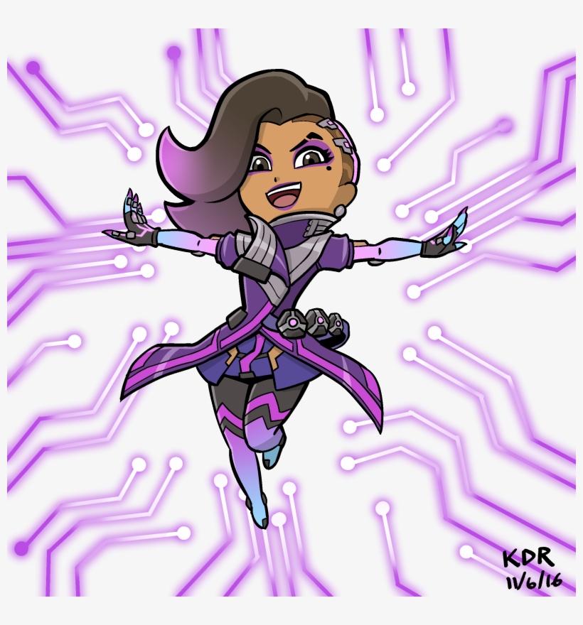 Overwatch Sombra By Kevinraganit - Overwatch Sombra Chibi, transparent png