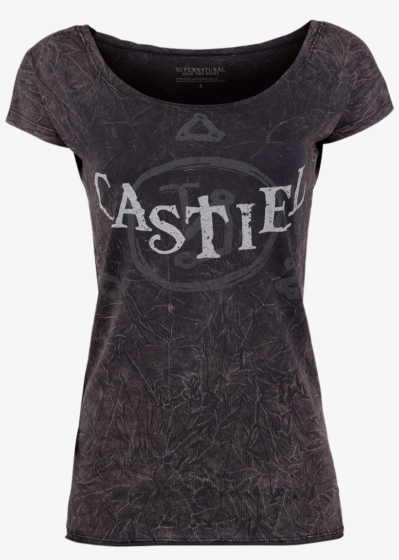 Null Castiel Dark Grey Red T Shirt 365093 Qtgkrgh - Tričko Castiel, transparent png