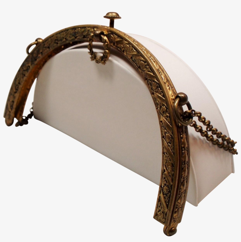 Antique Purse Frame Laurel Wreath Clasp - Laurel Wreath, transparent png