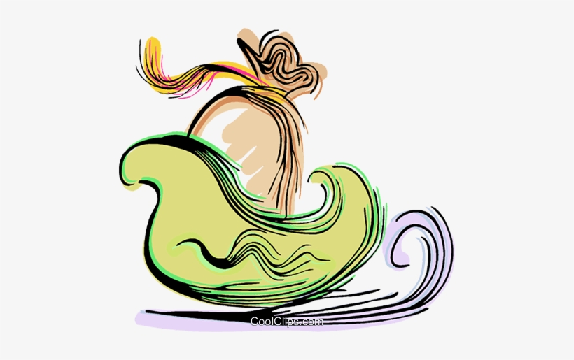 Santa's Sleigh With Toys Royalty Free Vector Clip Art, transparent png