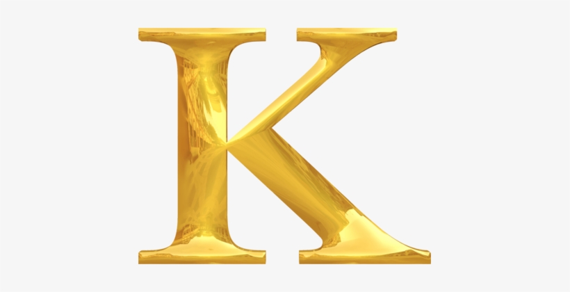 Letter Case Apollo And Marsyas Alphabet Typography - Golden Letter K Png, transparent png