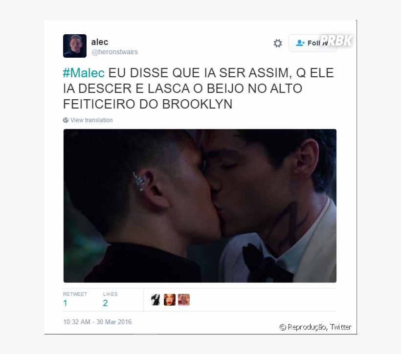 , Fãs Comemoram Primeiro Beijo De Magnus - Beijo Alec E Magnus, transparent png