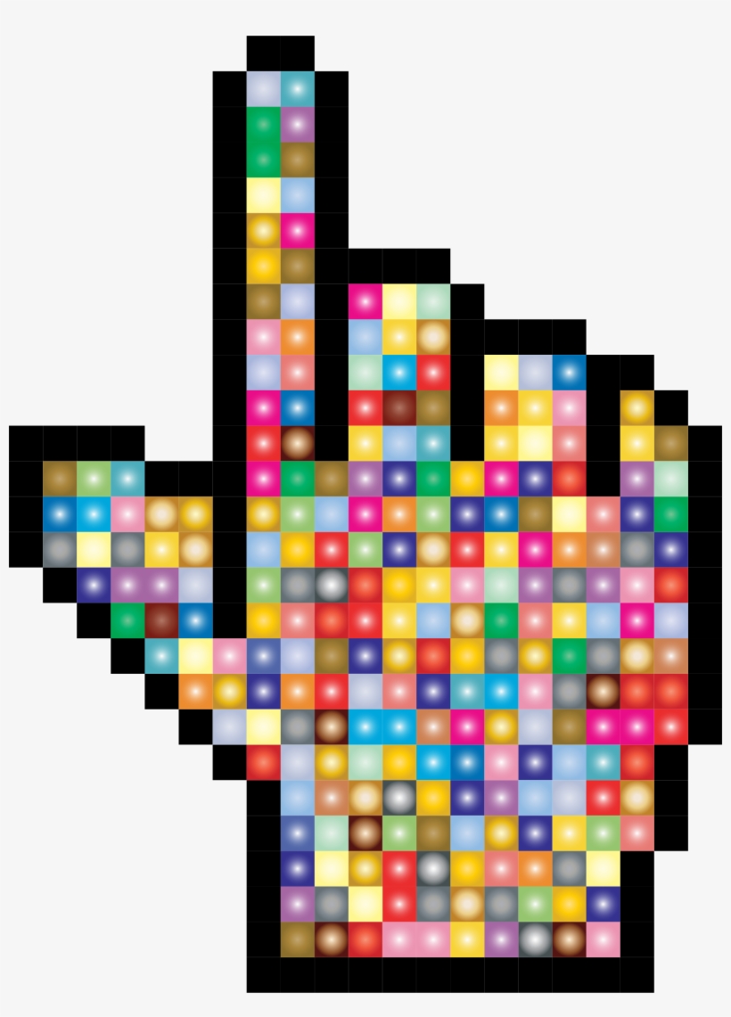 This Free Icons Png Design Of Prismatic Hand Cursor, transparent png
