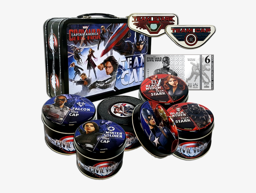Pure Silver 6-coin Set Captain America - Silver, transparent png