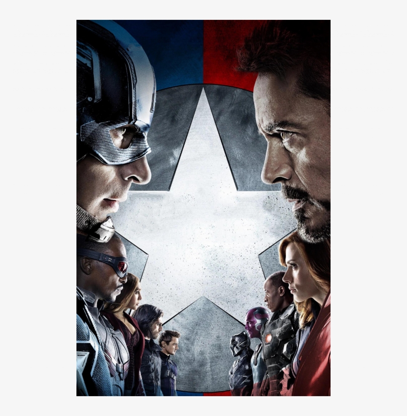 Civil War Final Poster - Capitan America 3 Civil War, transparent png