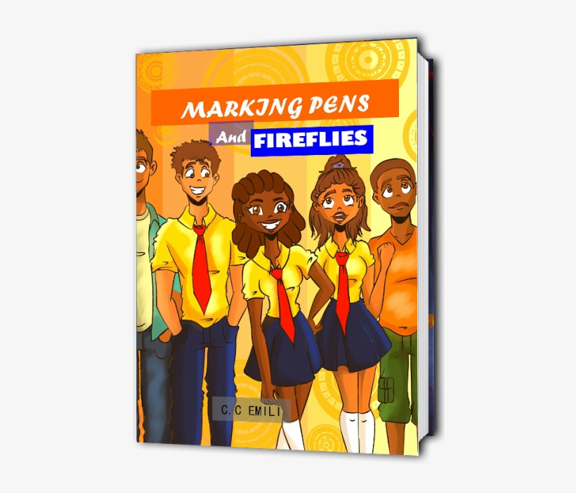 Marking Pens And Fireflies Book Cover - Book Cover, transparent png