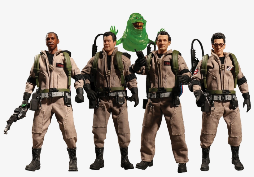 12 Collective 1/12th Scale Action Figure Deluxe 4-pack - Ghostbusters Men, transparent png
