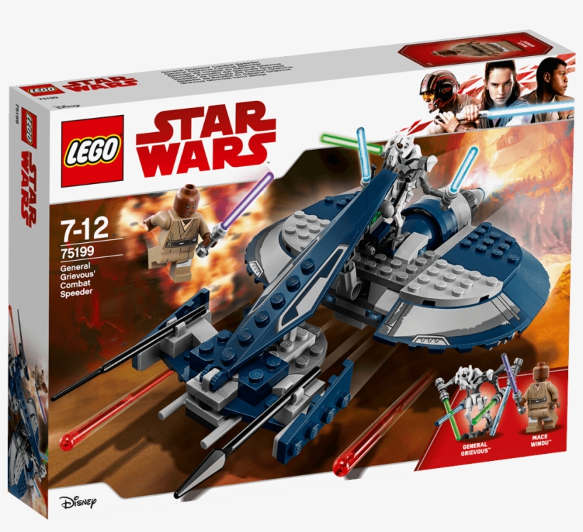 Lego Star Wars General Grievous' Combat Speeder - Lego Star Wars 75199, transparent png