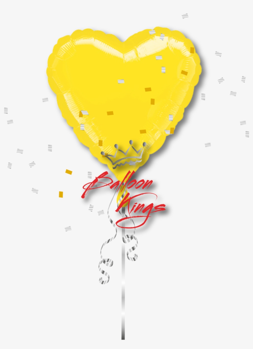 Yellow Heart - Yellow, transparent png