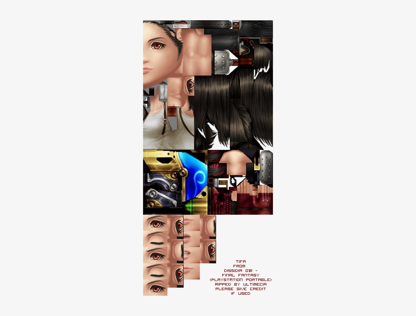 Tifa - Collage, transparent png