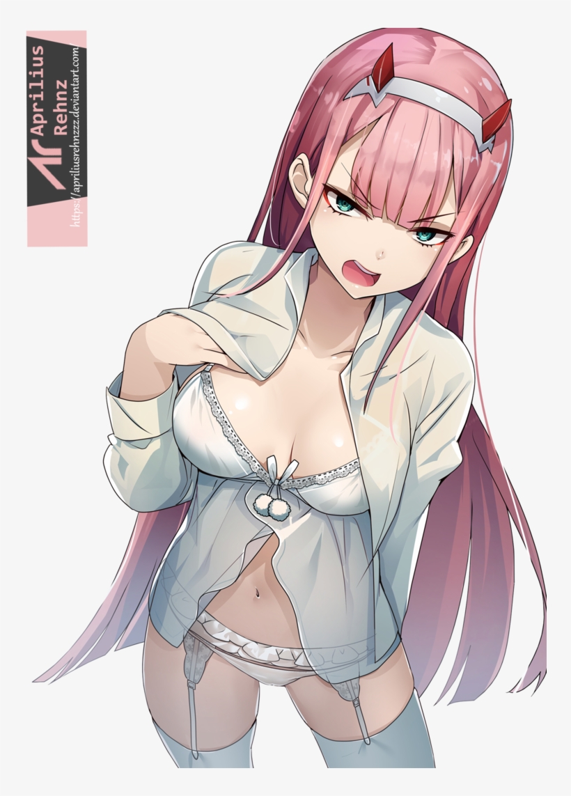 Zero Two V - Zero Two Hot Fan Art, transparent png