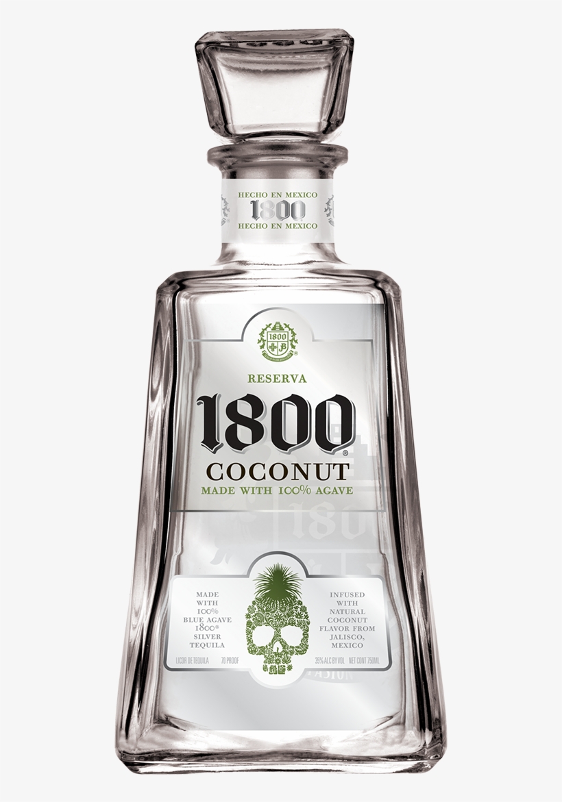 1800® Tequila - 1800 Coconut Tequila 75cl, transparent png
