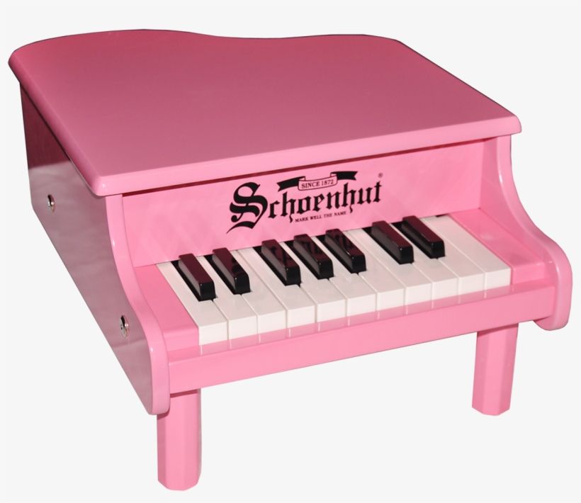 Schoenhut Mini Grand Piano 18-key Pink - Pink Grand Piano, transparent png