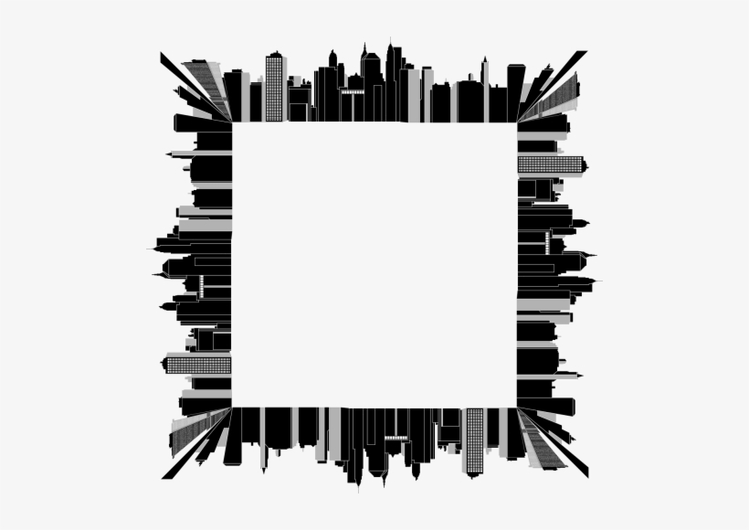 Jungle - Skyline Frame, transparent png