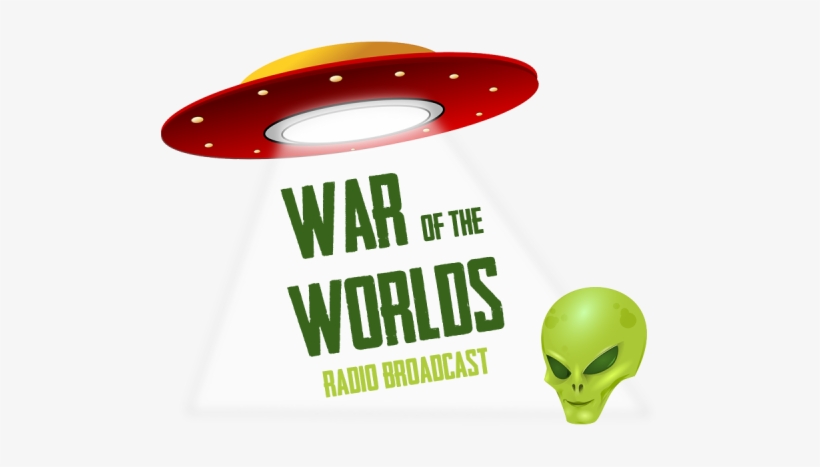 War Of The Worlds Radio Broadcast - Believe Alien Sticker (rectangle), transparent png