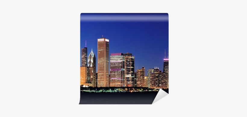 Chicago City Skyline At Dusk Photography By Eazl, Orange, transparent png