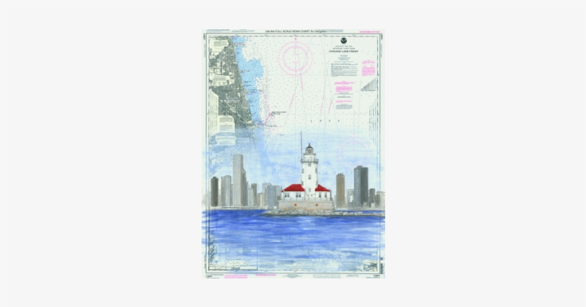 Click Here To Learn How To Commission A Chart Painting - Noaa Chicago Lake Front, Gary Harbor, 29 X 40, Waterproof, transparent png
