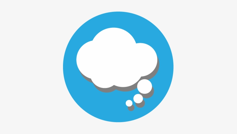 19 Thinkbigg Thoughtcloud V7 - Twitter Symbol In Circle, transparent png