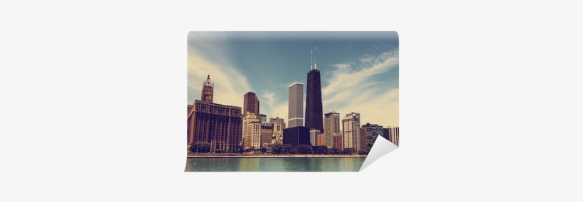 Chicago Skyline With Blue Clear Sky Wall Mural • Pixers® - Trulia, transparent png