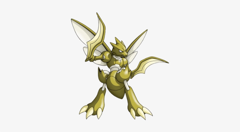 Golden Scyther - Pokemon Scyther, transparent png