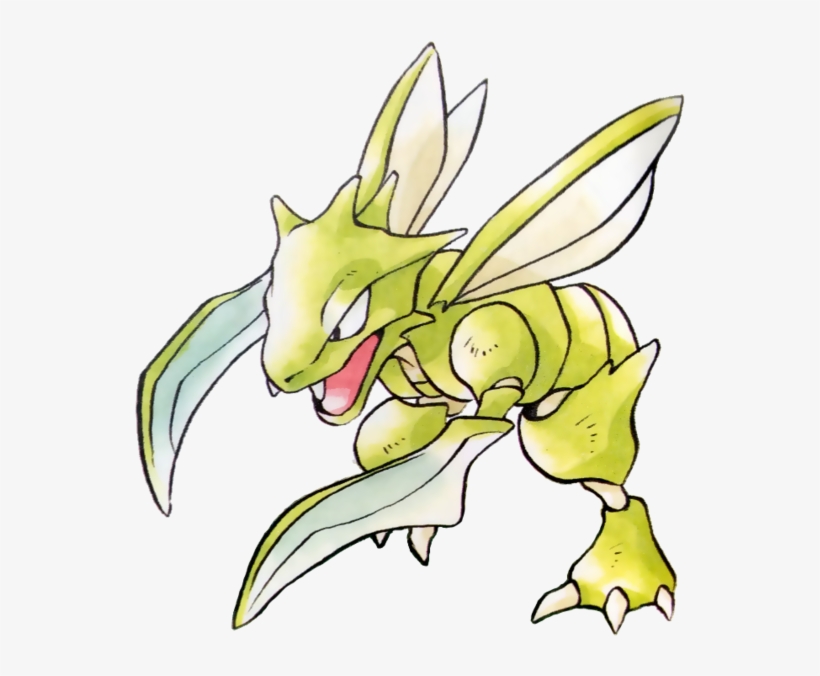 300kib, 557x600, 151 Scyther - Pokmon Pokemon Card Japanese - Scyther 123 - Green, transparent png