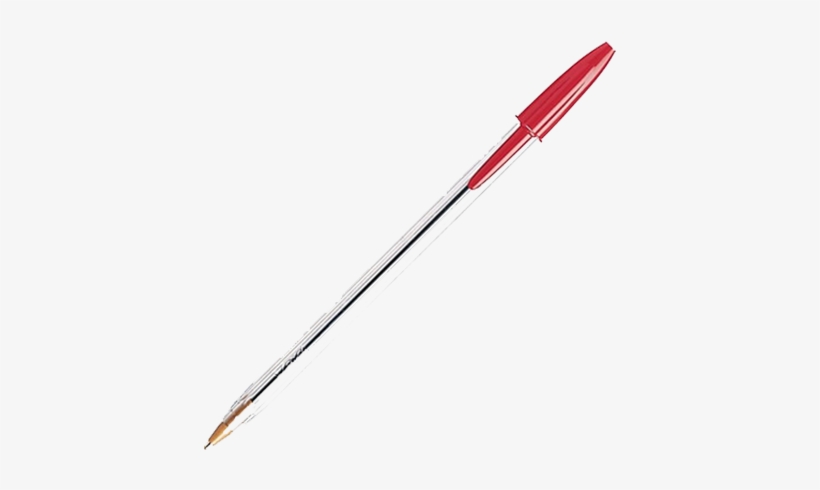 Price - $0 - 25 - Use These Red Pens - Bic Red Medium Stick Pen, transparent png